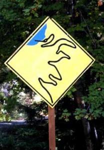 Actual road sign on the way to Holden Village.